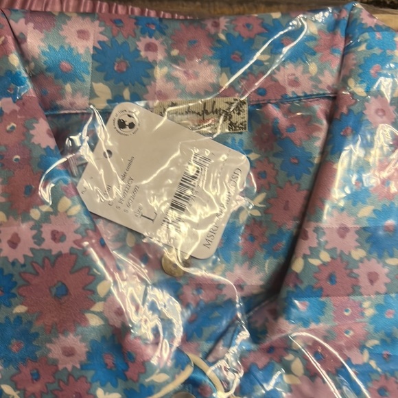 NWT Free People Pillow Talk Pajama Short Set Size L Cool Lavender Color Multi - Picture 4 of 6